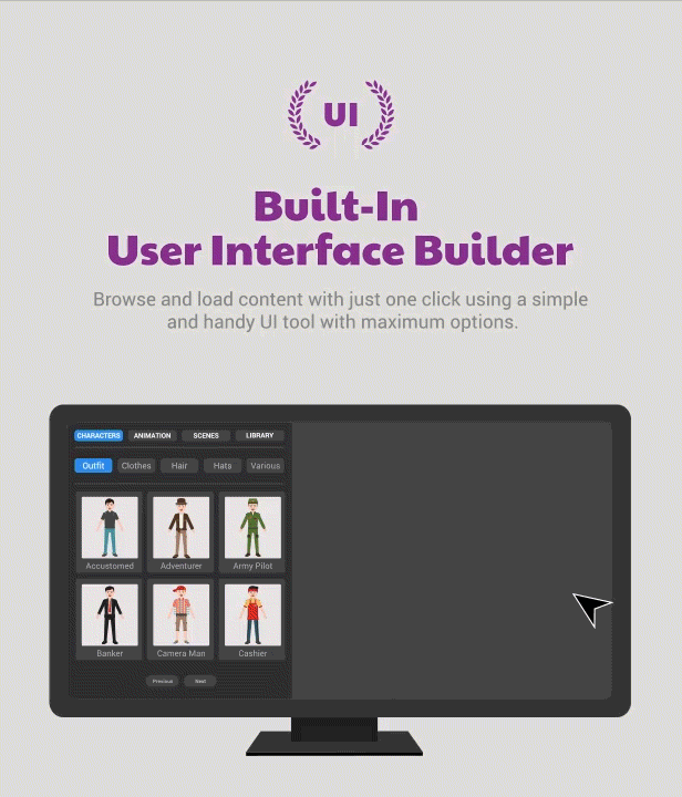 FrameStory I Explainer Video Toolkit Character Animation with Built In UI - 2