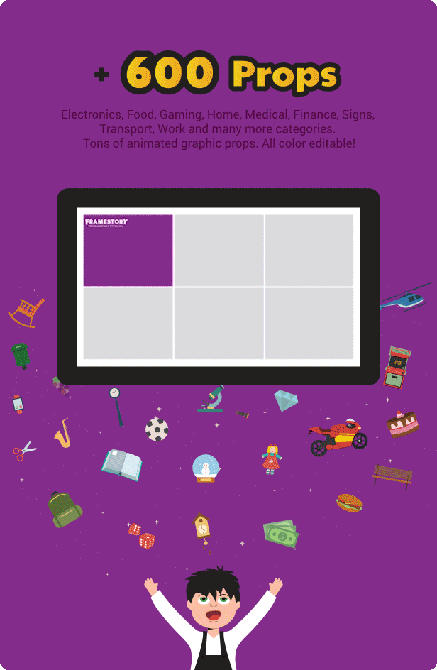 FrameStory I Explainer Video Toolkit Character Animation with Built In UI - 22